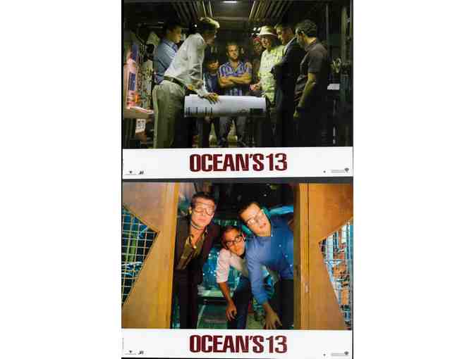 OCEANS 13, 2007, French lobby cards, Brad Pitt, Matt Damon