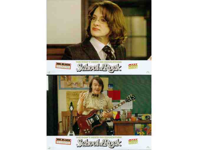 SCHOOL OF ROCK, 2003, German lobby cards, Jack Black, Joan Cusack