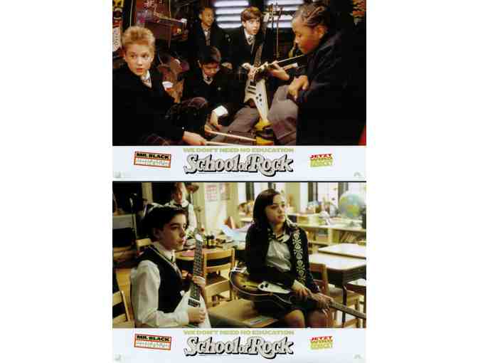 SCHOOL OF ROCK, 2003, German lobby cards, Jack Black, Joan Cusack