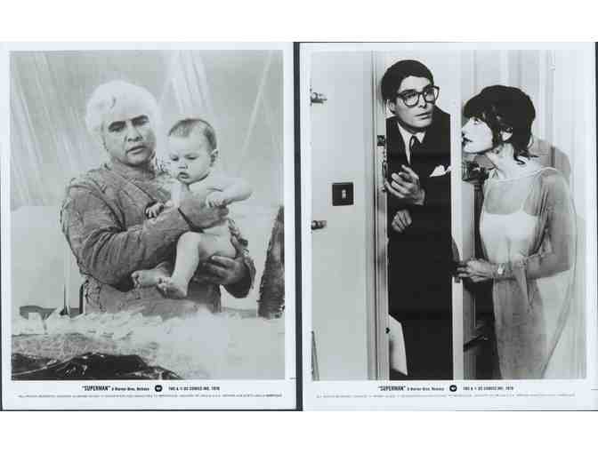 SUPERMAN, 1978, cards and stills, Christopher Reeve, Marlon Brando