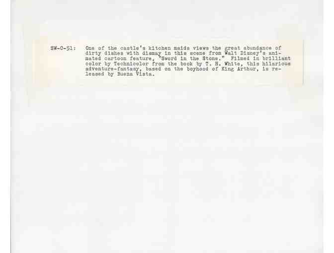 SWORD IN THE STONE, 1964, card and stills, Walt Disney animation