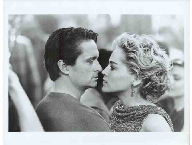 BASIC INSTINCT, 1992, cards and stills, Michael Douglas, Sharon Stone