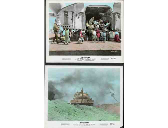 BATTLE HYMN, 1957, movie stills, collectors lot, Rock Hudson, Martha Hyer