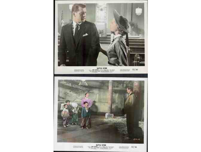 BATTLE HYMN, 1957, movie stills, collectors lot, Rock Hudson, Martha Hyer
