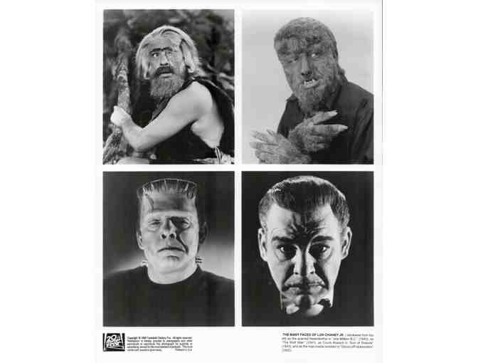 LON CHANEY JR., group of classic celebrity portraits, stills or photos