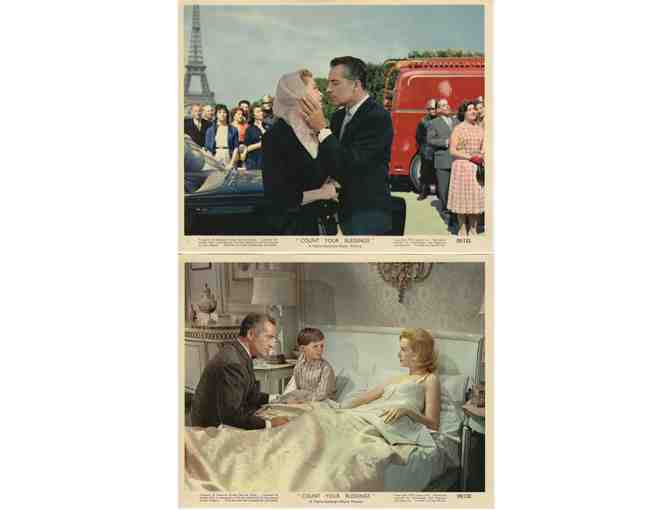 COUNT YOUR BLESSINGS, 1959, mini lobby cards, Deborah Kerr, Maurice Chevalier