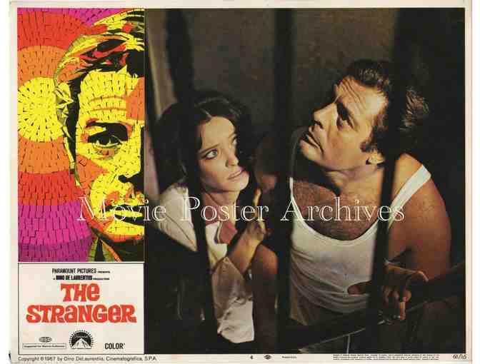 STRANGER, 1968, lobby cards, Marcello Mastroianni, Anna Karina