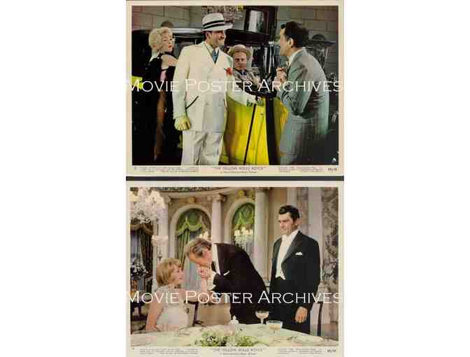 YELLOW ROLLS ROYCE, 1965, mini lobby cards, Ingrid Bergman, Rex Harrison