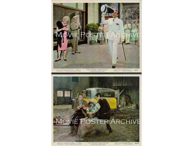 YELLOW ROLLS ROYCE, 1965, mini lobby cards, Ingrid Bergman, Rex Harrison
