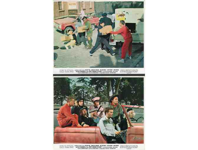 WHOS MINDING THE MINT, 1967, mini lobby cards, Walter Brennan