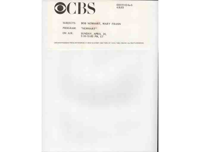 NEWHART, TV stills, collectors lot, Bob Newhart, Tom Poston