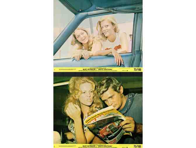 WHITE LIGHTNING, 1973, mini lobby cards, Burt Reynolds, Ned Beatty