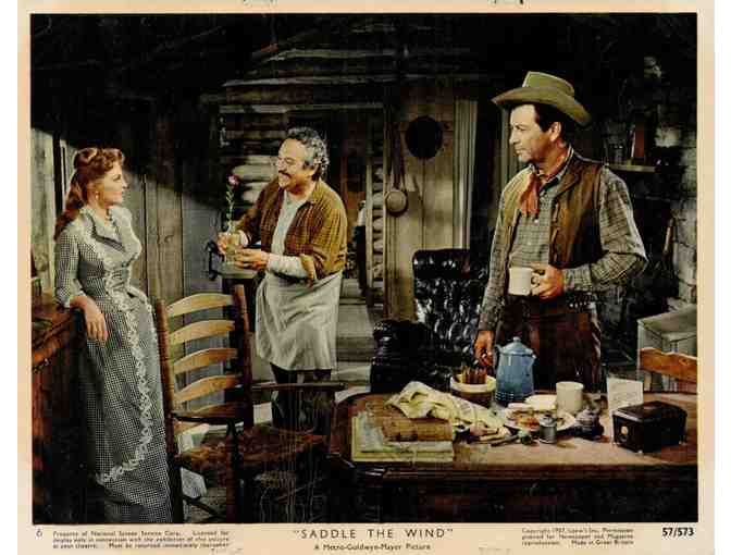 SADDLE THE WIND, 1957, cards and stills, Robert Taylor, Julie London