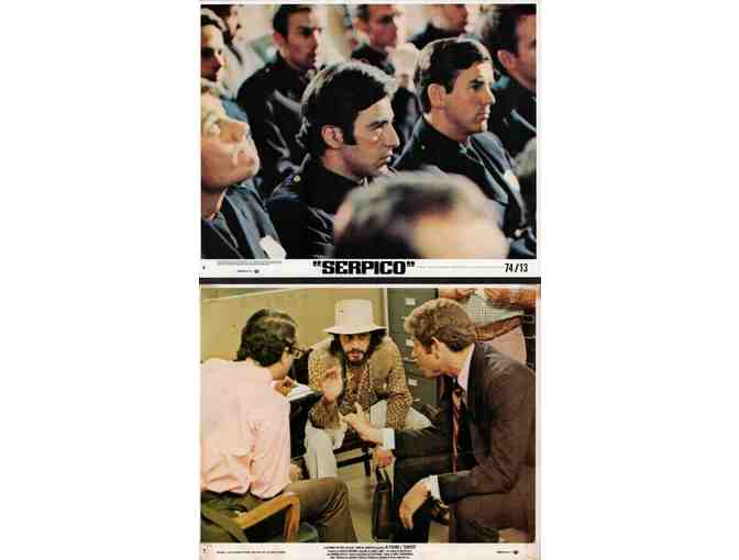 SERPICO, 1974, mini lobby cards, Al Pacino, E. Emmet Walsh