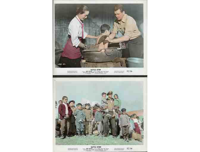 BATTLE HYMN, 1957, movie stills, collectors lot, Rock Hudson, Martha Hyer