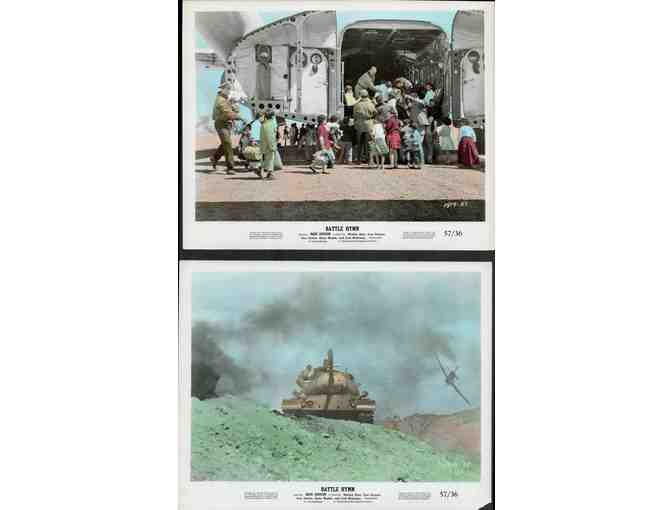 BATTLE HYMN, 1957, movie stills, collectors lot, Rock Hudson, Martha Hyer