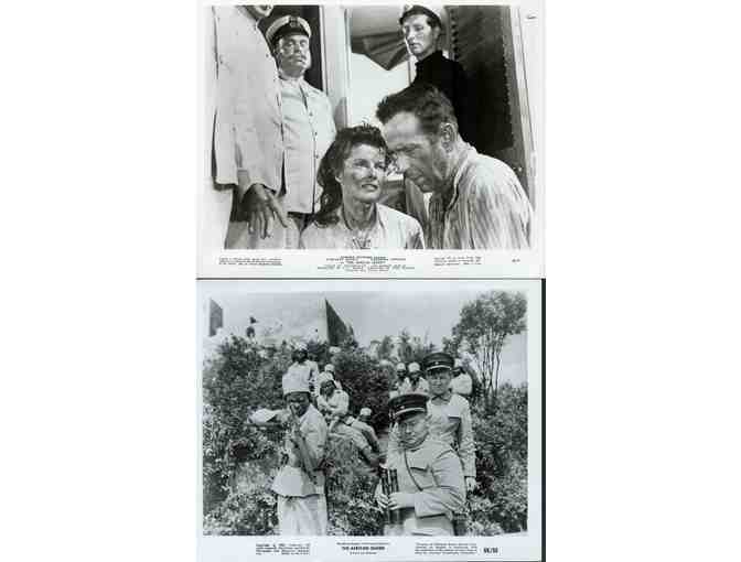 AFRICAN QUEEN, 1952, movie stills, Humphrey Bogart, Katharine Hepburn