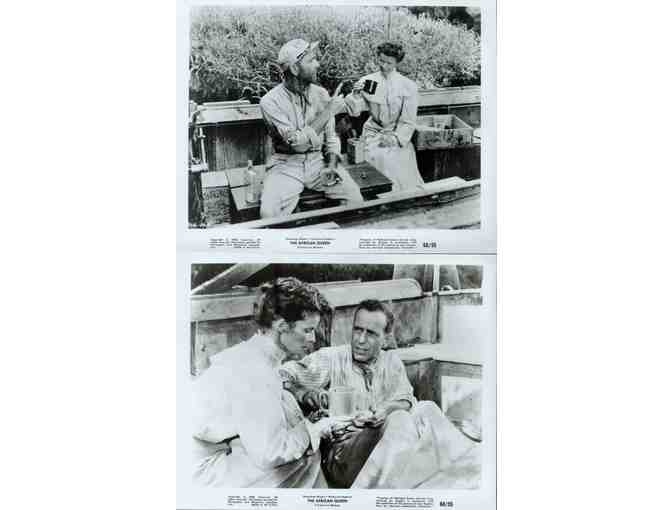 AFRICAN QUEEN, 1952, movie stills, Humphrey Bogart, Katharine Hepburn