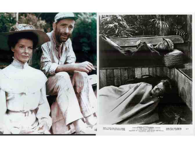 AFRICAN QUEEN, 1952, movie stills, Humphrey Bogart, Katharine Hepburn