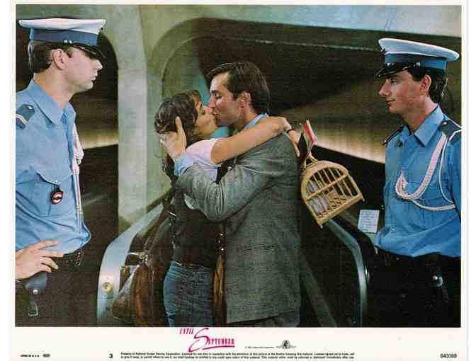 UNTIL SEPTEMBER, 1984, lobby card set, Karen Allen, Christopher Cazenove