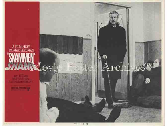 SHAME, 1969, lobby card set, Liv Ullmann, Max Von Sydow