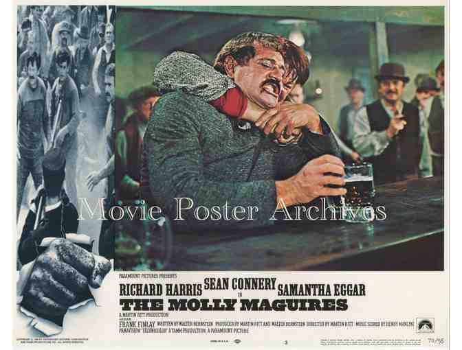 MOLLY MAGUIRES, 1970, lobby card set, Sean Connery, Richard Harris