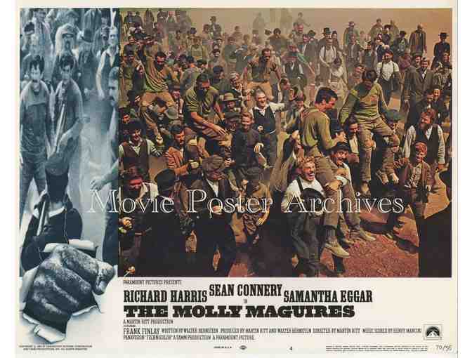 MOLLY MAGUIRES, 1970, lobby card set, Sean Connery, Richard Harris