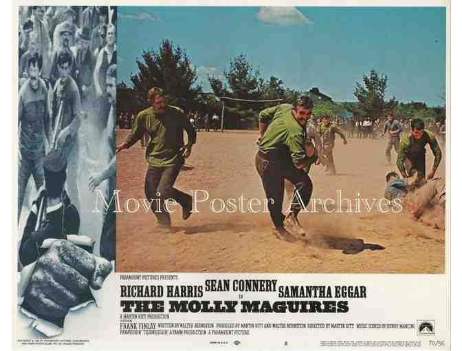 MOLLY MAGUIRES, 1970, lobby card set, Sean Connery, Richard Harris