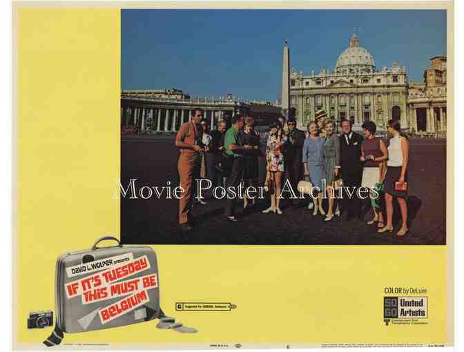 IF ITS TUESDAY THIS MUST BE BELGIUM, 1969, lobby card set, Suzanne Pleshette