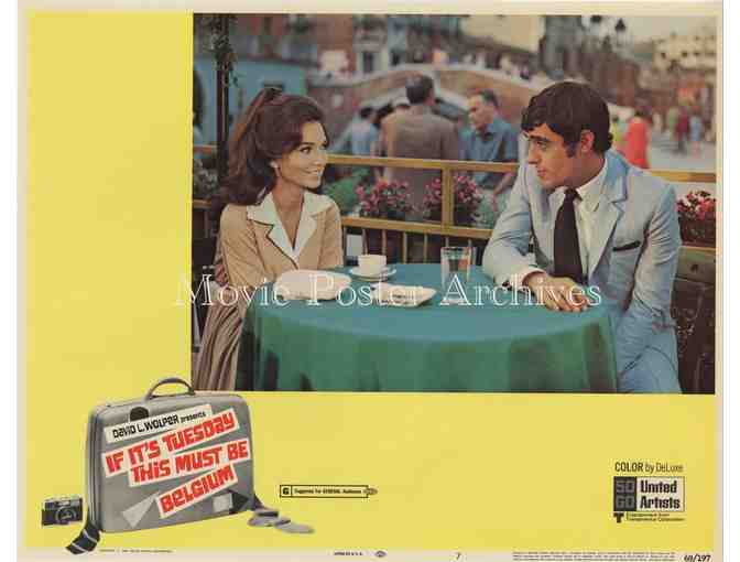 IF ITS TUESDAY THIS MUST BE BELGIUM, 1969, lobby card set, Suzanne Pleshette