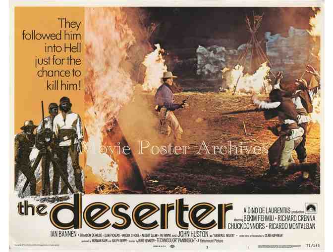 DESERTER, 1971, lobby card set, Chuck Connors, Ricardo Montalban