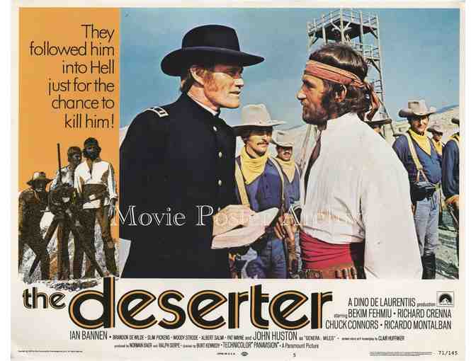 DESERTER, 1971, lobby card set, Chuck Connors, Ricardo Montalban