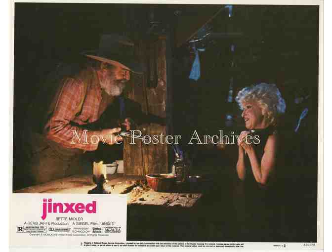 JINXED, 1982, lobby card set, Bette Midler, Ken Wahl