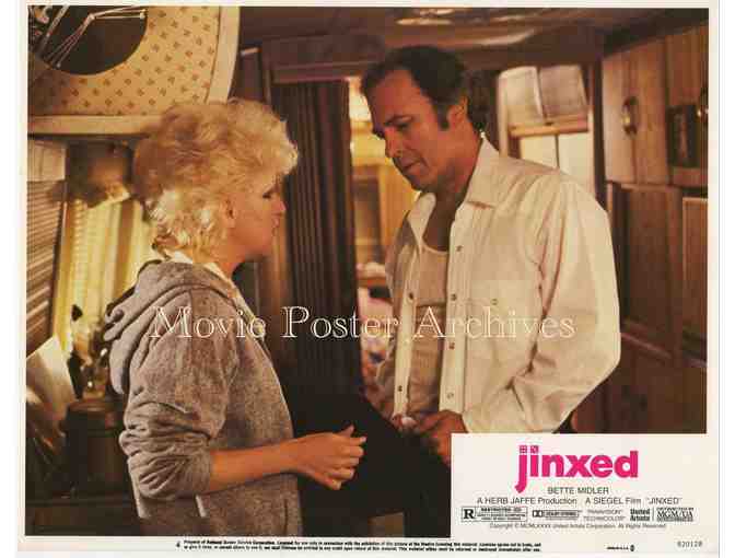 JINXED, 1982, lobby card set, Bette Midler, Ken Wahl