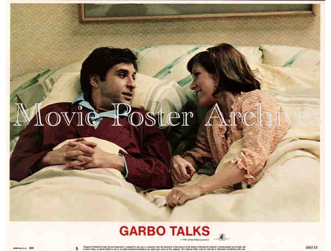 GARBO TALKS, 1984, lobby card set, Anne Bancroft, Ron Silver, Carrie Fisher