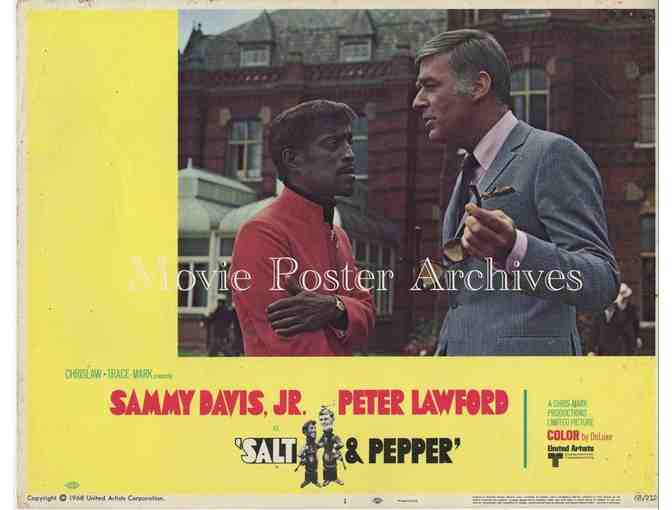 SALT & PEPPER, 1968, lobby card set, Sammy Davis Jr, Peter Lawford