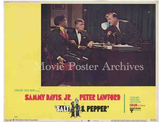 SALT & PEPPER, 1968, lobby card set, Sammy Davis Jr, Peter Lawford