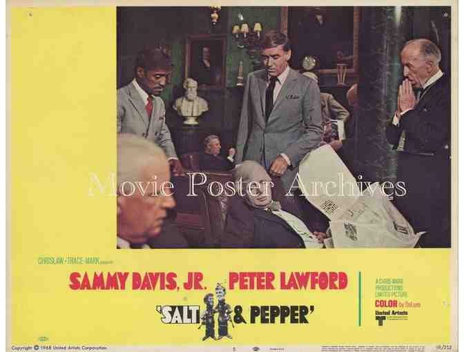 SALT & PEPPER, 1968, lobby card set, Sammy Davis Jr, Peter Lawford