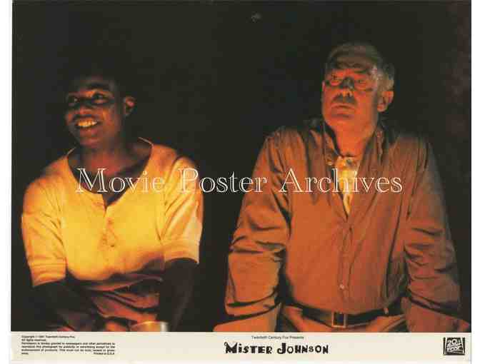 MISTER JOHNSON, 1991, lobby card set, Pierce Brosnan, Edward Woodward