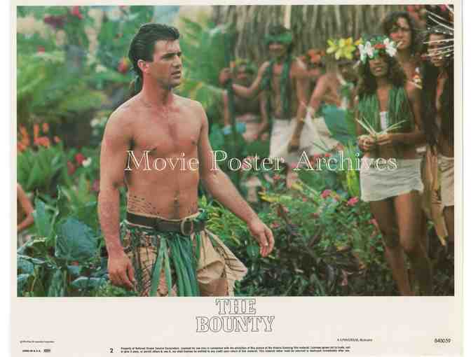 BOUNTY, 1984, lobby card set, Mel Gibson, Anthony Hopkins