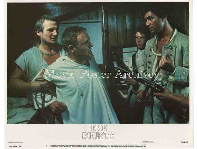 BOUNTY, 1984, lobby card set, Mel Gibson, Anthony Hopkins