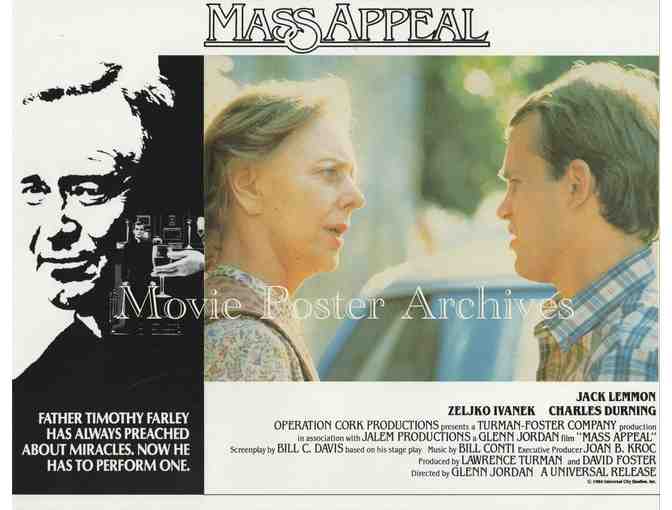 MASS APPEAL, 1984, lobby card set, Jack Lemmon, Charles Durning