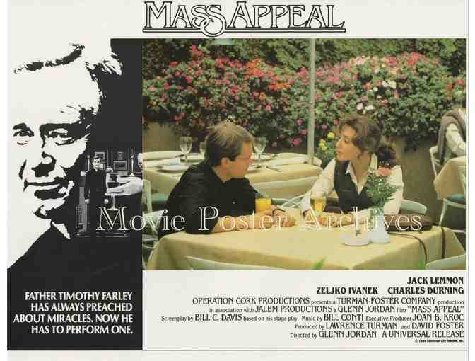 MASS APPEAL, 1984, lobby card set, Jack Lemmon, Charles Durning