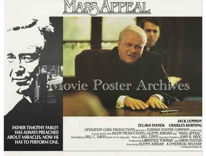 MASS APPEAL, 1984, lobby card set, Jack Lemmon, Charles Durning