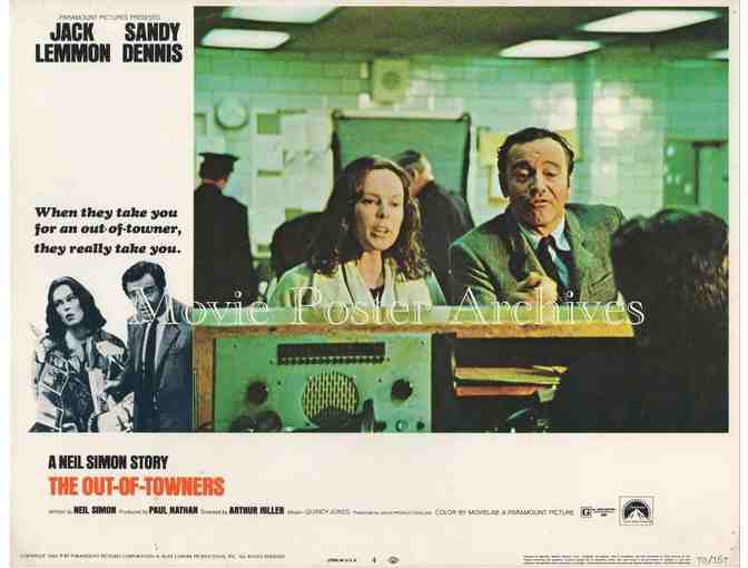 OUT-OF-TOWNERS, 1970, lobby card set, Jack Lemmon, Sandy Dennis