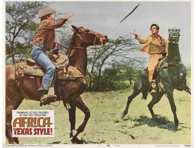 AFRICA -- TEXAS STYLE, 1967, lobby cards, Hugh O'Brian, John Mills