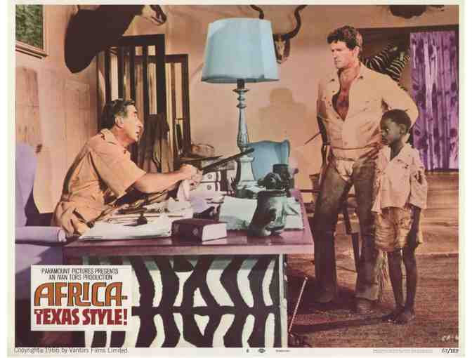 AFRICA -- TEXAS STYLE, 1967, lobby cards, Hugh O'Brian, John Mills