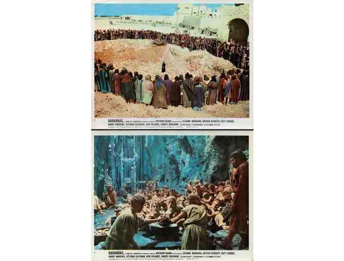 BARABBAS, 1962, mini lobby cards, Anthony Quinn, Ernest Borgnine