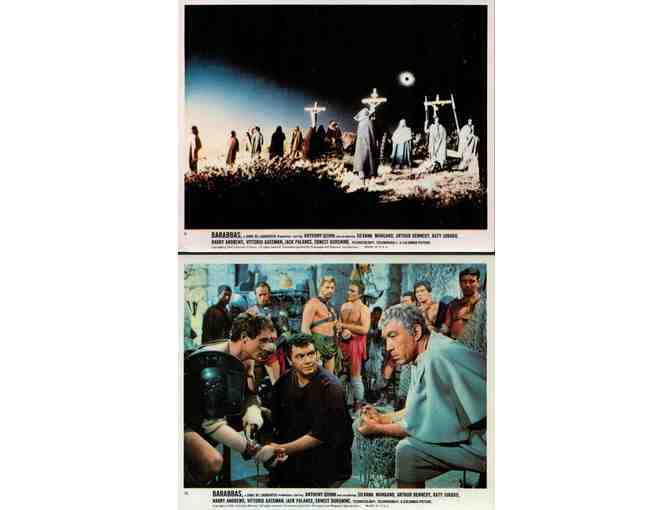 BARABBAS, 1962, mini lobby cards, Anthony Quinn, Ernest Borgnine