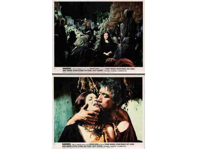 BARABBAS, 1962, mini lobby cards, Anthony Quinn, Ernest Borgnine